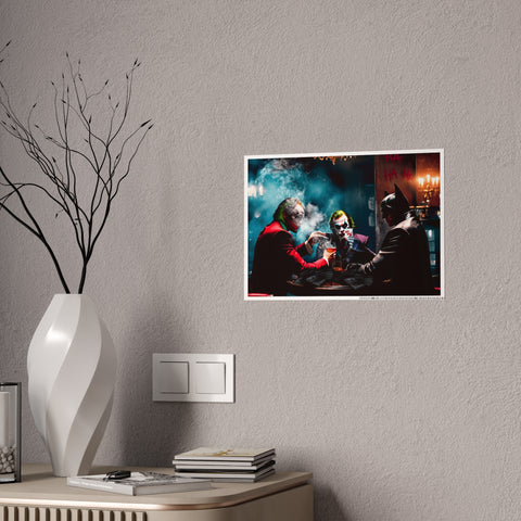 Gotham Villains Gloss Poster – Iconic Joker & Batman Wall Art