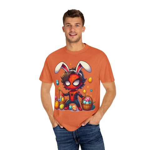 Easter Spider-Man T-Shirt | Unisex Garment-Dyed Tee for Kids & Fans