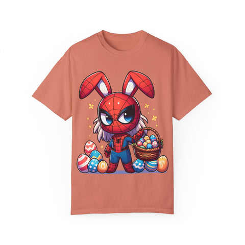 Easter Bunny Superhero T-Shirt - Unisex Garment-Dyed Tee