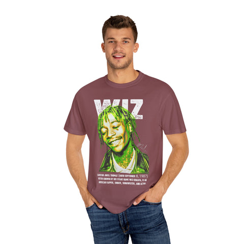 Unisex Garment-Dyed T-Shirt - Celebrate Wiz Khalifa's Legacy - Vibrant Graphic Tee