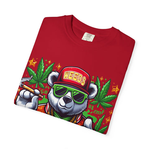 Good Vibes Panda T-Shirt - Unisex Garment-Dyed Tee for Chill Days