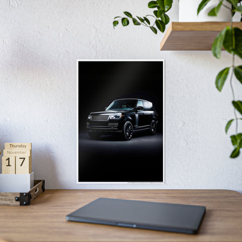 Sleek Black SUV Gloss Poster | Modern Home Decor | Perfect for Car Enthusiasts