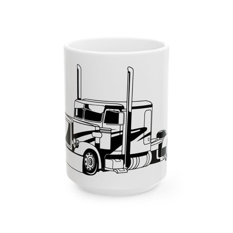 Trucker's Dream Ceramic Mug - 11oz & 15oz | Perfect Gift for Truck Enthusiasts