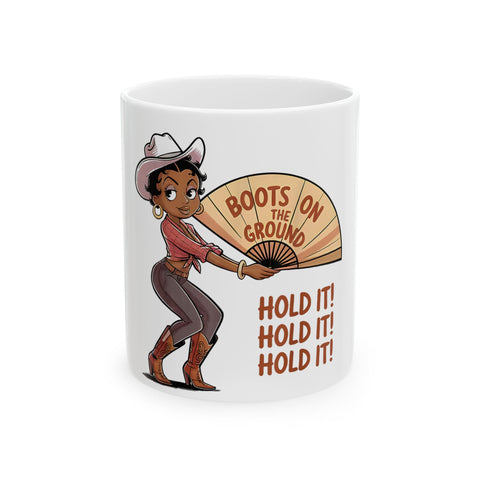 Western-Themed Ceramic Mug – Perfect for Cowboy Lovers!