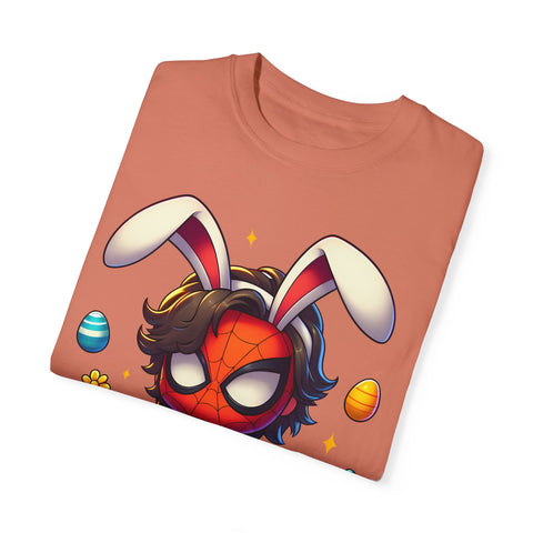 Easter Spider-Man T-Shirt | Unisex Garment-Dyed Tee for Kids & Fans