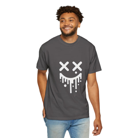 Unisex Smiley Drip T-Shirt - Casual Streetwear
