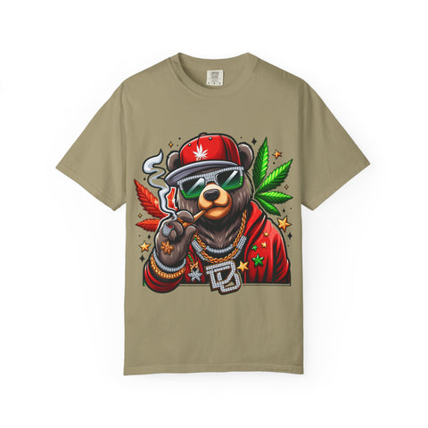 Chill Vibe Bear Unisex T-Shirt - Trendy Streetwear for Cannabis Lovers