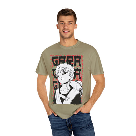 Anime-Inspired Garment-Dyed T-Shirt for Fans