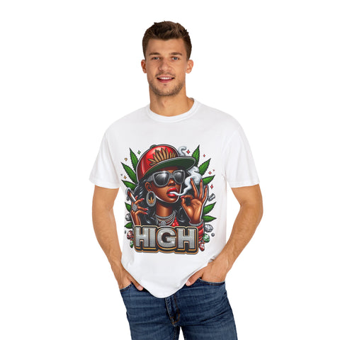 High Vibes Unisex Garment-Dyed T-shirt