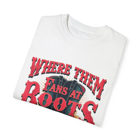 Where Them Fans at Boots Unisex T-Shirt - Perfect for Country Music Lovers