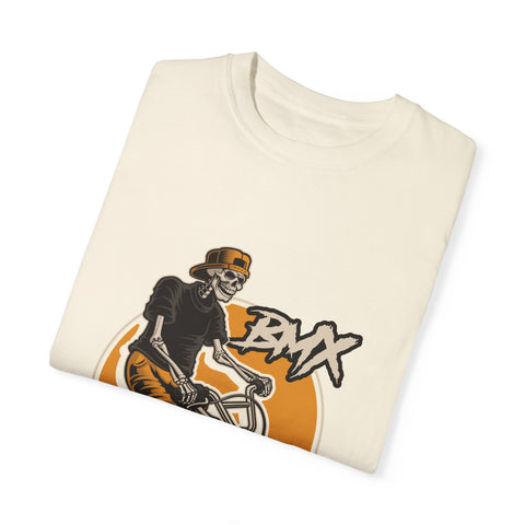 BMX Rider Graphic T-Shirt - Unisex Garment-Dyed Tee for Cycling Enthusiasts