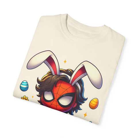 Easter Spider-Man T-Shirt | Unisex Garment-Dyed Tee for Kids & Fans