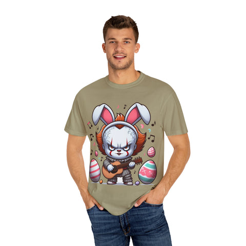 Easter Bunny Rock Star T-Shirt - Unisex Garment-Dyed Tee