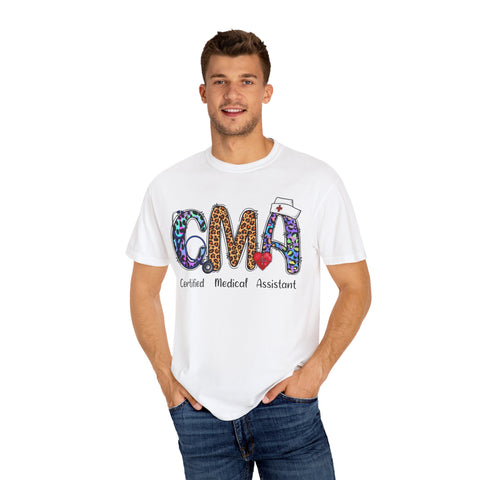 CMA Certified Medical Assistant T-Shirt - Fun Animal Print Unisex Tee