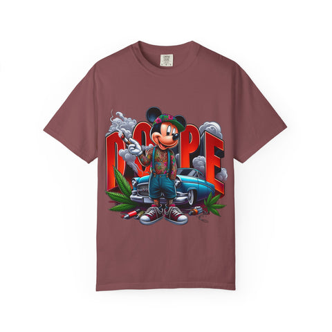 Dope Mickey Mouse Unisex Garment-Dyed T-shirt