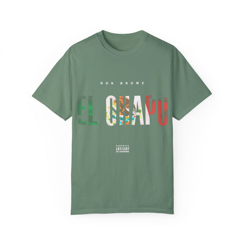 Unisex Garment-Dyed T-Shirt with 'EL CHAPU' Design - Casual Vibe, Perfect for Everyday Wear