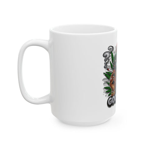 Good Vibes Ceramic Mug - 11oz & 15oz Coffee Cup for Tea Lovers and Herbal Enthusiasts