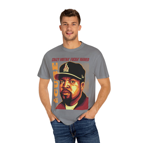 Unisex Garment-Dyed T-Shirt - 'Crazy Motha' Fucka' Named Ice Cube Graphic Tee