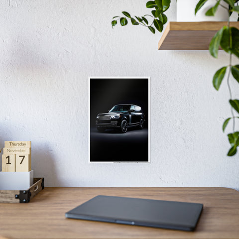 Sleek Black SUV Gloss Poster | Modern Home Decor | Perfect for Car Enthusiasts