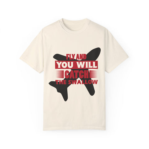 Catch the Swallow T-Shirt - Unisex Garment-Dyed Tee for Adventurers