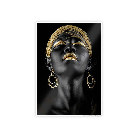 Elegant Black & Gold Wall Art Poster - Inspirational Home Decor