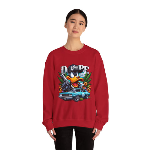Cool Duck Graphic Crewneck Sweatshirt - Unisex Heavy Blend™ - DOPE Design