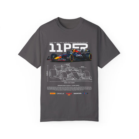 Racing-Inspired Unisex Garment-Dyed T-Shirt - 11P23 Design