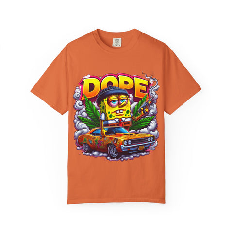 Retro Dope SpongeBob T-Shirt | Unisex Garment-Dyed Tee for Fun Vibes