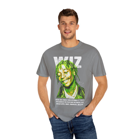 Unisex Garment-Dyed T-Shirt - Celebrate Wiz Khalifa's Legacy - Vibrant Graphic Tee