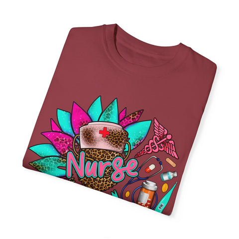 Colorful Nurse Appreciation T-Shirt - Garment-Dyed Unisex Tee
