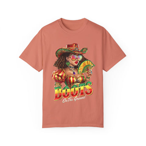 Colorful Boots Themed Unisex T-Shirt - Fun & Festive Design for Celebrations