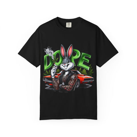 Cool Cartoon Bunny Graphic T-Shirt - DOPE Vintage Style