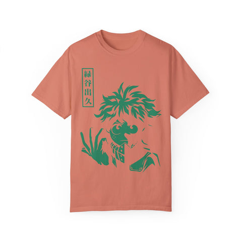 Anime-Inspired Unisex T-Shirt - Hand-Drawn Green Character Design