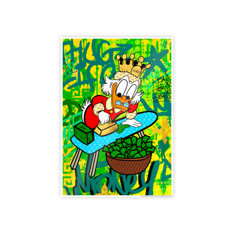 Whimsical Gloss Poster featuring Scrooge McDuck - Colorful Wall Art for Fun Spaces