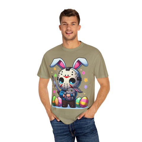 Cute Bunny Horror Unisex T-Shirt - Perfect for Easter Celebrations