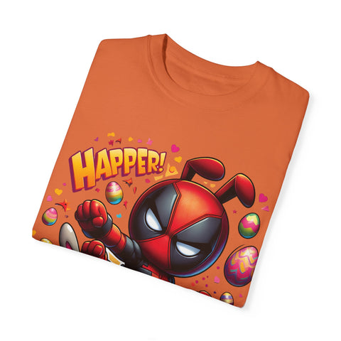 Funny Deadpool Easter T-Shirt - Unisex Garment-Dyed Tee for Comic Fans