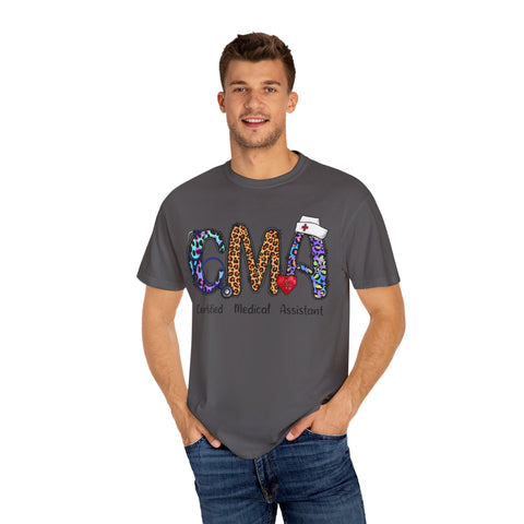 CMA Certified Medical Assistant T-Shirt - Fun Animal Print Unisex Tee