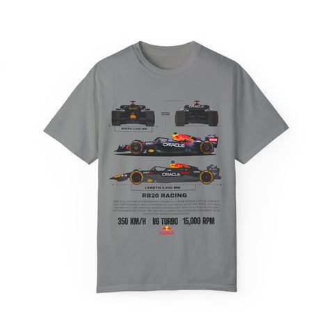 Red Bull Racing Unisex T-Shirt - 350 KM/H, UG Turbo, 15,000 RPM