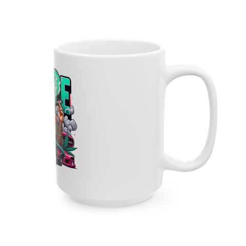 Dope Cartoon Mug - Retro Style Ceramic Coffee Cup (11oz & 15oz)
