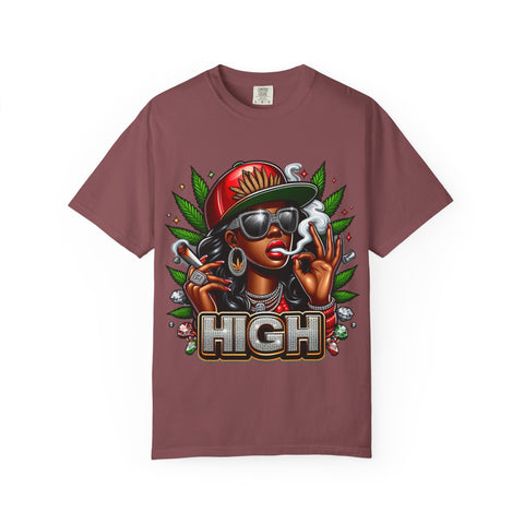 High Vibes Unisex Garment-Dyed T-shirt