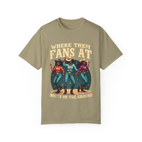 Where Them Fans At Graphic T-Shirt - Unisex Vintage Style Tee