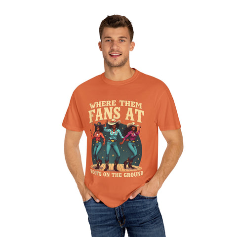 Where Them Fans At Graphic T-Shirt - Unisex Vintage Style Tee