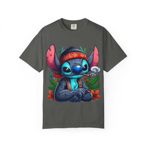 Vibrant Cartoon T-Shirt with Chill Vibe - Unisex Garment-Dyed Tee