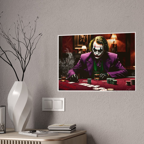 Gothic Joker Gloss Poster - Dark Wall Art for Movie Lovers