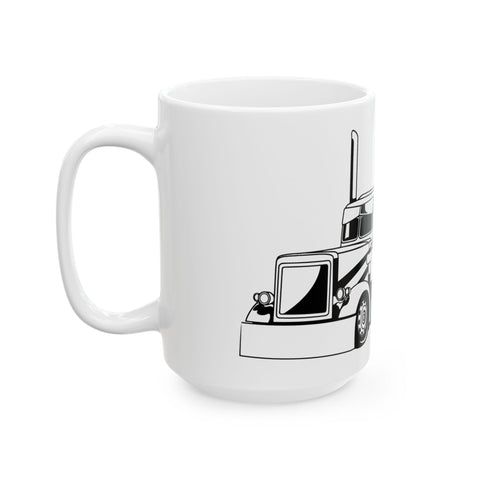 Trucker's Dream Ceramic Mug - 11oz & 15oz | Perfect Gift for Truck Enthusiasts