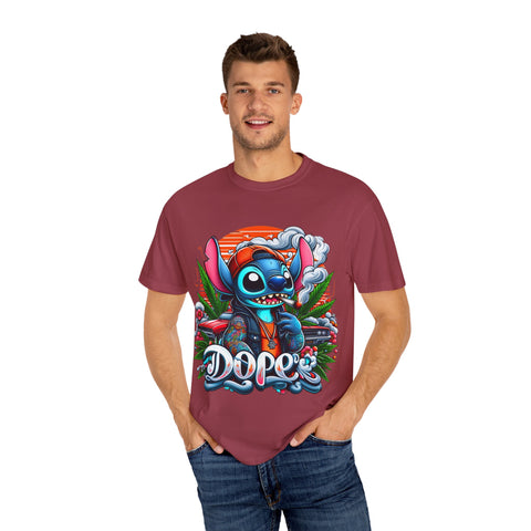 Dope Stitch Unisex Garment-Dyed T-Shirt | Vibrant Graphic Tee for Casual Style