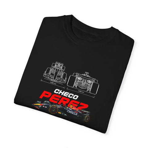 Checo Pérez Unisex Garment-Dyed T-Shirt - Formula 1 Racing Tee