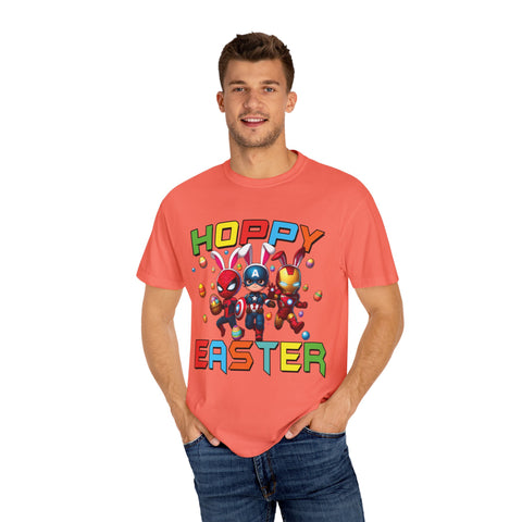 Hoppy Easter Unisex T-Shirt - Colorful Superhero Design