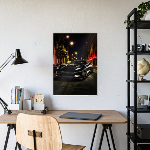 Sleek Car Wall Art - Glossy Poster for Auto Enthusiasts