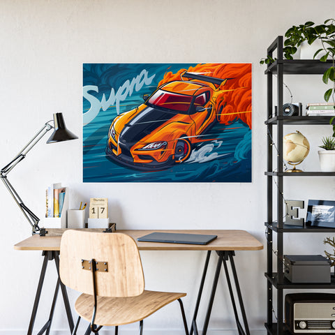 Supra Car Gloss Poster - Vibrant Wall Art for Car Enthusiasts